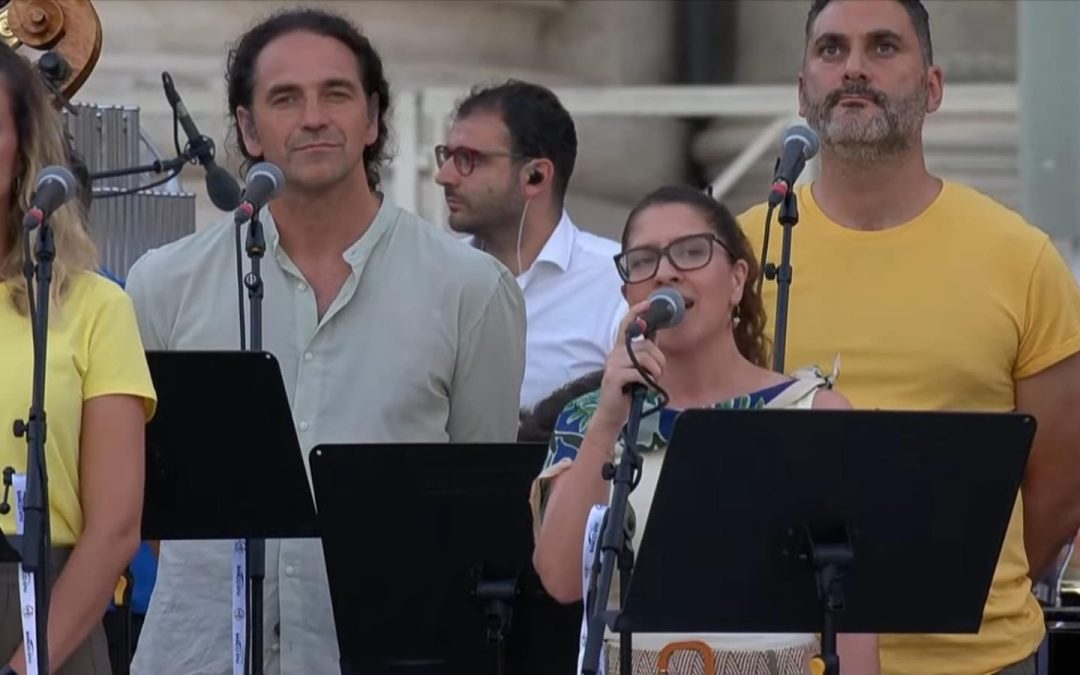 El coro de Salesinos en el Jubileo Mundial